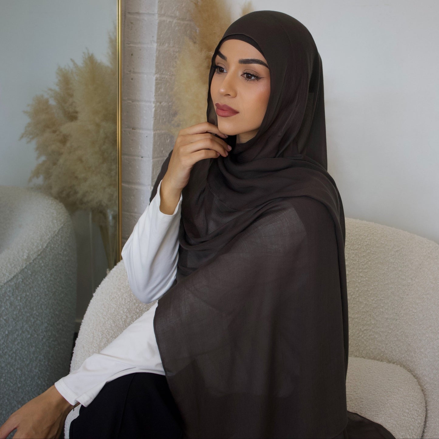 Charcoal Hijab - Modal