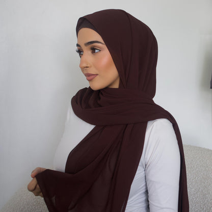 Chocolate Hijab - Chiffon