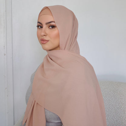 Latte Hijab - Chiffon