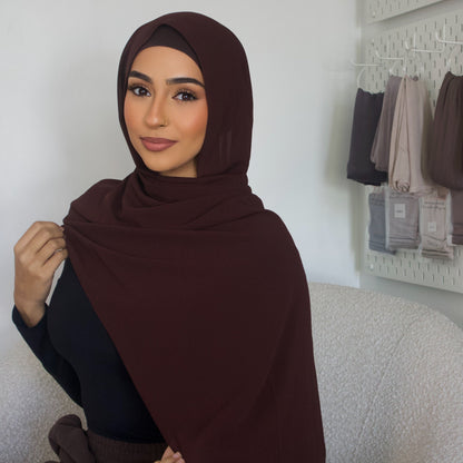 Chocolate Hijab - Chiffon