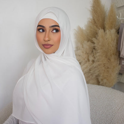 Ivory Hijab - Chiffon