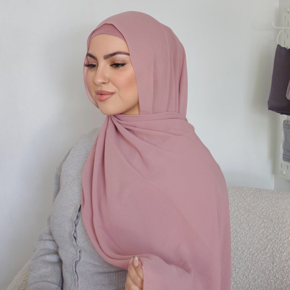 Blush Hijab - Chiffon
