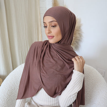 Nutmeg Hijab - Jersey