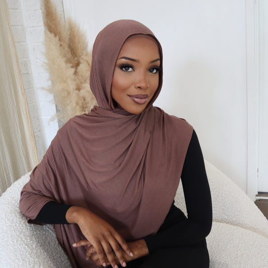 Nutmeg Hijab - Jersey
