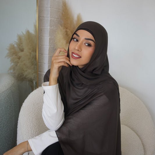 Charcoal Hijab - Modal
