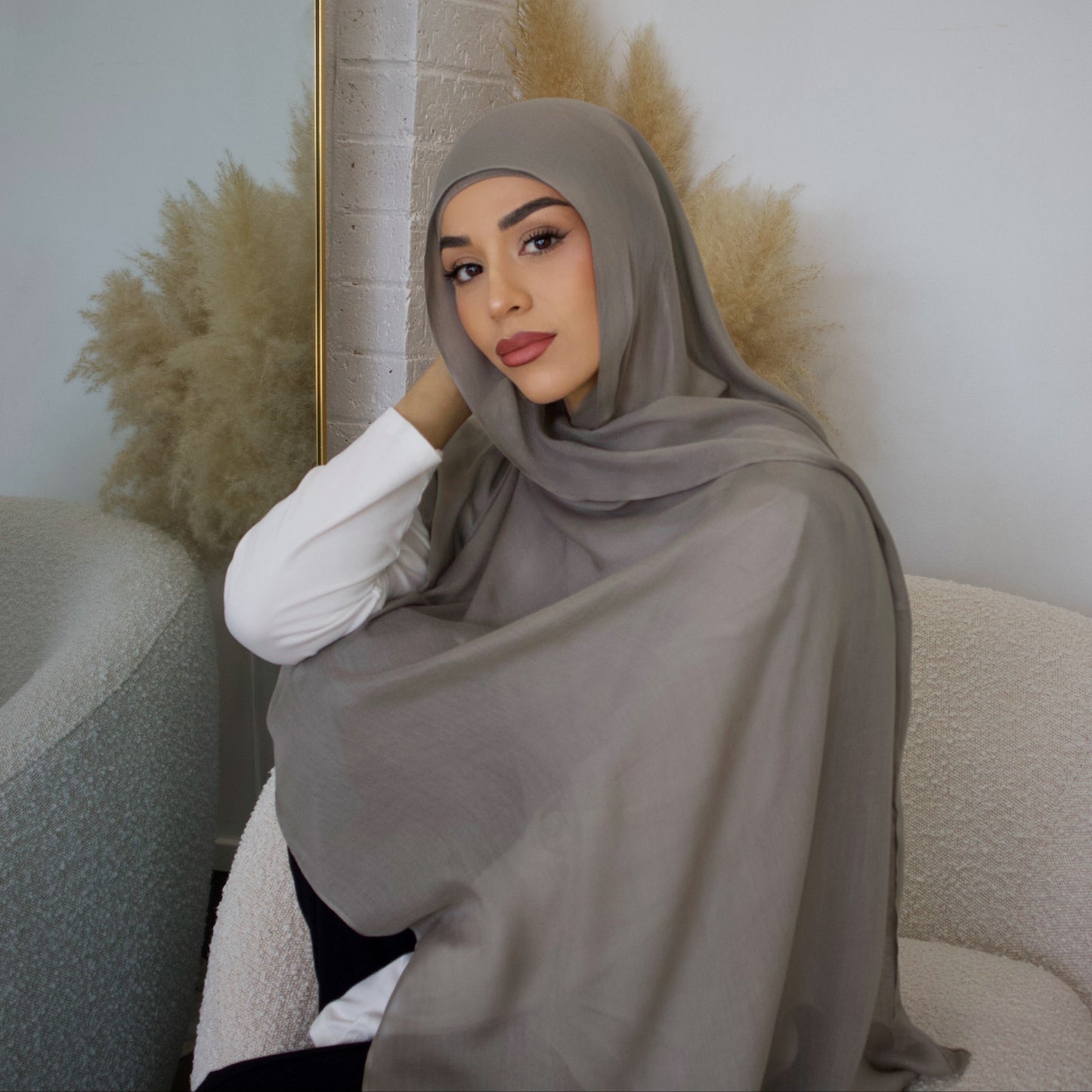 Taupe Hijab - Modal