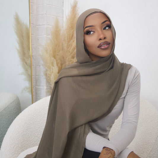 Khaki Hijab - Modal