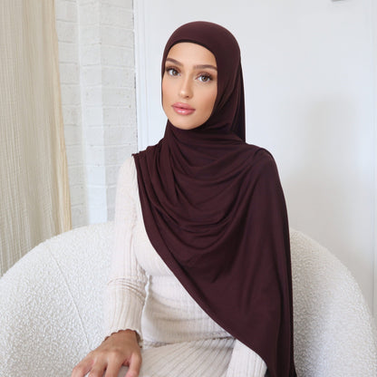 Chocolate Hijab - Jersey
