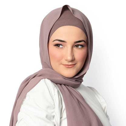 Mauve Hijab - Chiffon