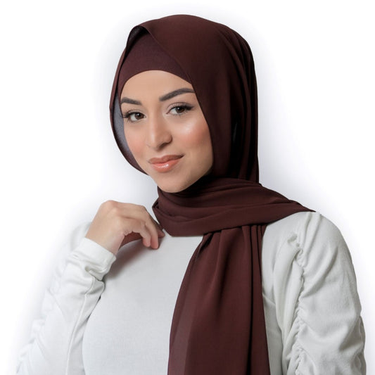 Chocolate Hijab - Chiffon