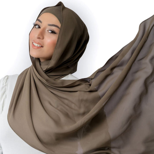 Olive Hijab - Chiffon